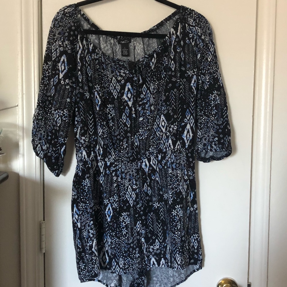 Cute navy blue romper